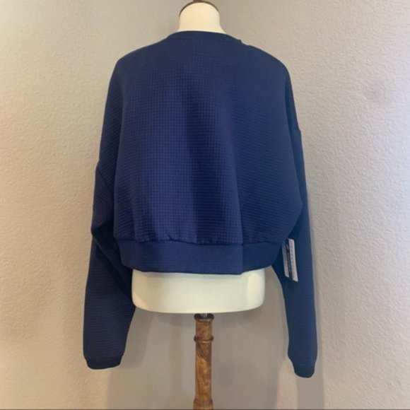 NWT $130 NIKE Sportswear Women XS City Ready Fleece Crew Cropped Top Sweatshirt - Picture 13 of 15